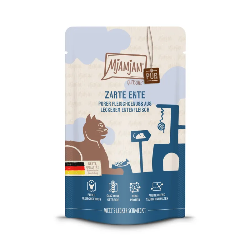 Online Kaufen MJAMJAM Quetschies zarte Ente pur 125 g